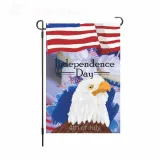 Linen Double-Sided Hanging Flag Yard Decoration American Garden Flag