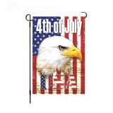 Linen Double-Sided Hanging Flag Yard Decoration American Garden Flag