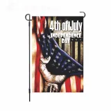 Linen Double-Sided Hanging Flag Yard Decoration American Garden Flag
