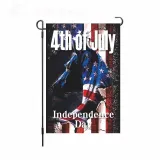 Linen Double-Sided Hanging Flag Yard Decoration American Garden Flag