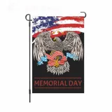 Linen Double-Sided Hanging Flag Yard Decoration American Garden Flag