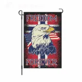 Linen Double-Sided Hanging Flag Yard Decoration American Garden Flag