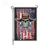 Linen Double-Sided Hanging Flag Yard Decoration American Garden Flag