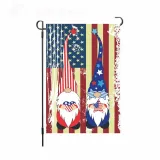 Linen Double-Sided Hanging Flag Yard Decoration American Garden Flag