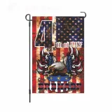 Linen Double-Sided Hanging Flag Yard Decoration American Garden Flag