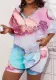 Women's Printed Short-Sleeved T-Shirt Pants Two-Piece Homewear Set