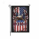 Linen Double-Sided Hanging Flag Yard Decoration American Garden Flag