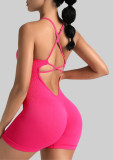 Women Seamless One-Piece Yoga Suit Hollow Sling Romper