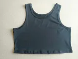 Women Open Collar Letter Print Top