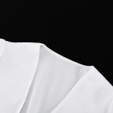 Women Elegant Puff Sleeve Slit Maxi Dress