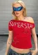 Women's Spring Summer Style Slash Shoulder Sexy Crop  Short Sleeve Women T-Shirt