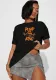 Women's Clothing Fashion Casual Print T-Shirt Top