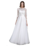 Luxury Embroidered Long Sleeve Bride Wedding Dress（Process Time Need 5-7 Days）