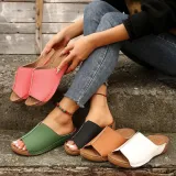 Wedge Heel Slippers Women's Thick-Soled Casual Sandals