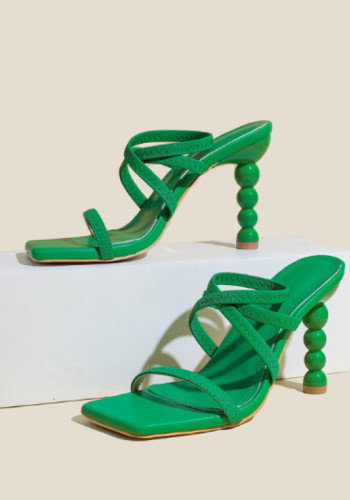 Spring Trend High Heels Slip-On Comfortable Sandals Stiletto
