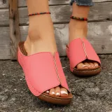 Wedge Heel Slippers Women's Thick-Soled Casual Sandals