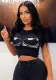 Women's Round Neck Fashion Print Sexy Slim Fit T-Shirt Tops
