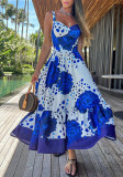 Women summer Holidays flower print skirt