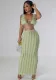 Summer Women Cow Shutter Lace Sleeveless Lace Backless Skirt Two-piece Set