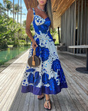 Women summer Holidays flower print skirt