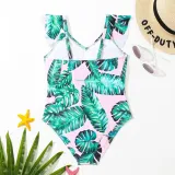 One-piece print children's swimsuit