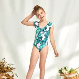 One-piece print children's swimsuit