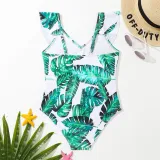 One-piece print children's swimsuit