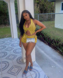 Women Casual tank top and shorts two-piece set
