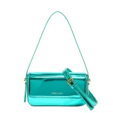 Mirrored Patent Leather Crossbody Bag Women's Armpit Square Bag