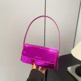 Mirrored Patent Leather Crossbody Bag Women's Armpit Square Bag