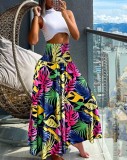 Summer Fashion High Waist Printed Women's Long Skirts