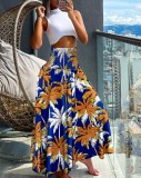 Summer Fashion High Waist Printed Women's Long Skirts