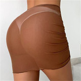 Women Sexy Mesh See-through Mini Skirt