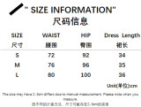 Fashion Low-Waist Metal Buckle Belt Irregular Ribbon Skirt