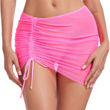 Women Sexy Mesh See-through Mini Skirt