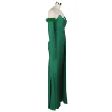 Women's Slit Long Sleeves Evening Dress