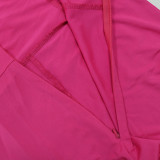 Women Summer Fashionable Strap Solid Color Tassel Slim Jumpsuit