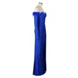 Women's Slit Long Sleeves Evening Dress