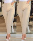 Women Casual Solid Pant