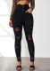 Women Ripped Denim Pants