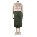 Hot Sexy Cargo Zip Pocket Skirt