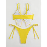 Women Bikini Butterfly Print Sexy Backless Two Pieces swimwear