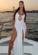 Women Summer sexy slit suspender dress