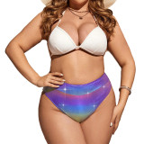 Solid Color Sexy Bikini Two Pieces Women Swimsuit