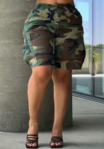 Summer Women's Loose Casual Camouflage Shorts