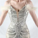 Elegant Luxury Sequins Evening Dress