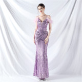 Elegant Luxury Sequins Evening Dress