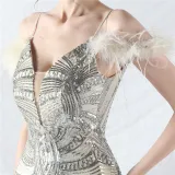 Elegant Luxury Sequins Evening Dress