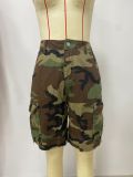 Summer Women's Loose Casual Camouflage Shorts