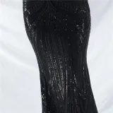 Elegant Luxury Sequins Evening Dress